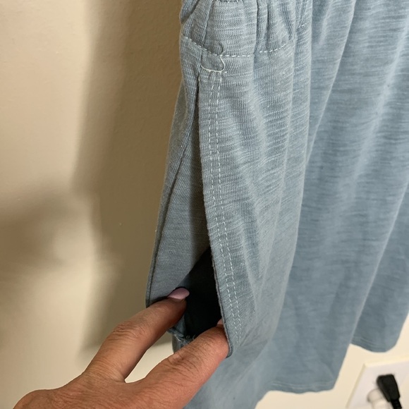 T16 Stillwater Supply Midi Blue Dress with elastic waist size 2XL New with tags - Picture 6 of 9